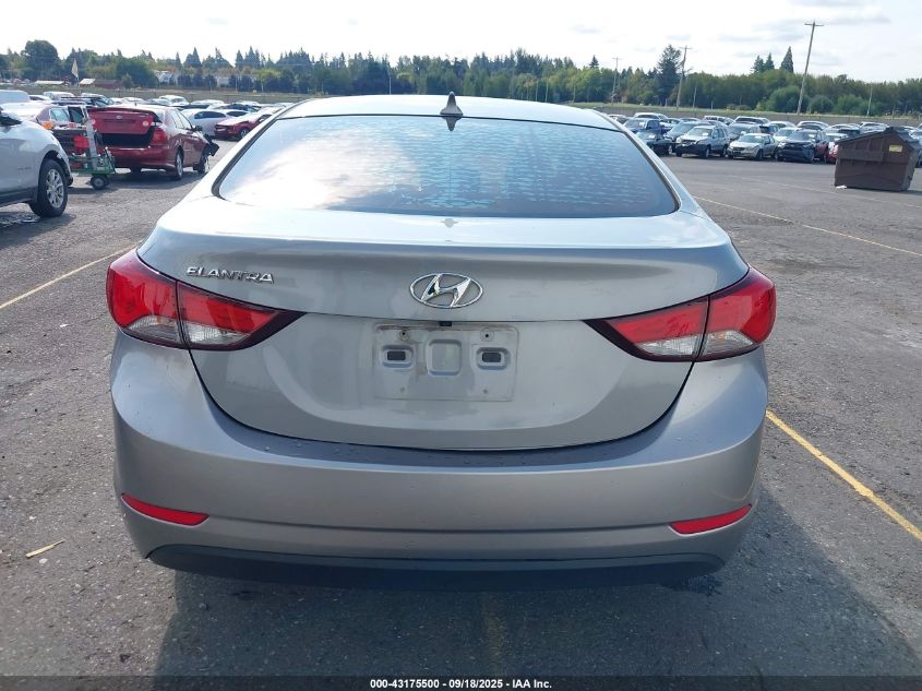 2014 Hyundai Elantra Se VIN: KMHDH4AE8EU156827 Lot: 43175500