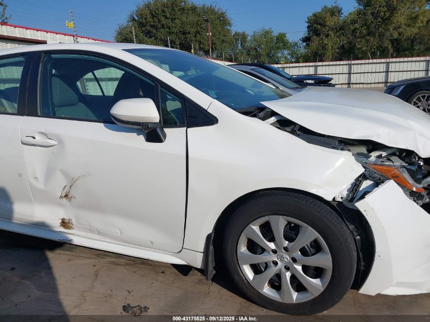 2021 Toyota Corolla Le VIN: 5YFEPMAE0MP149233 Lot: 43175525