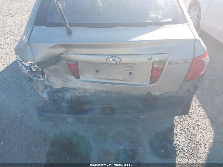 2005 Hyundai Elantra Gls/Gt VIN: KMHDN56D75U174380 Lot: 43175625