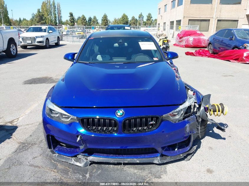 2018 BMW M3 Cs VIN: WBS8M9C59J5L71738 Lot: 43175693