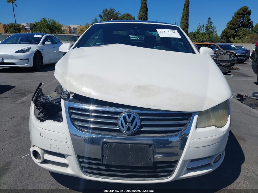 2008 Volkswagen Eos Vr6 VIN: WVWDB71F18V027164 Lot: 43175762