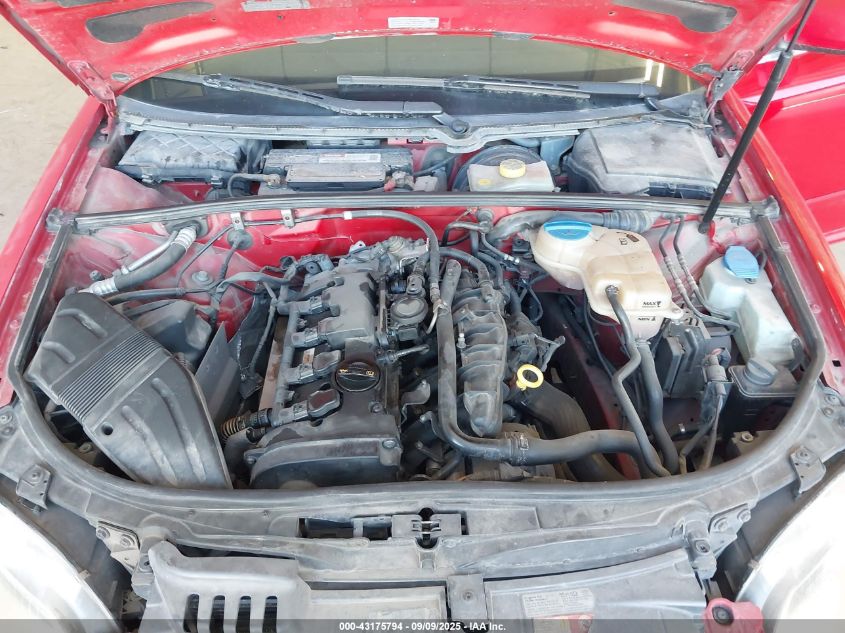 2008 Audi A4 2.0T/2.0T Special Edition VIN: WAUDF78E98A136879 Lot: 43175794