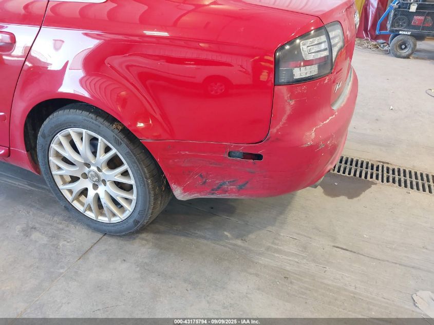 2008 Audi A4 2.0T/2.0T Special Edition VIN: WAUDF78E98A136879 Lot: 43175794