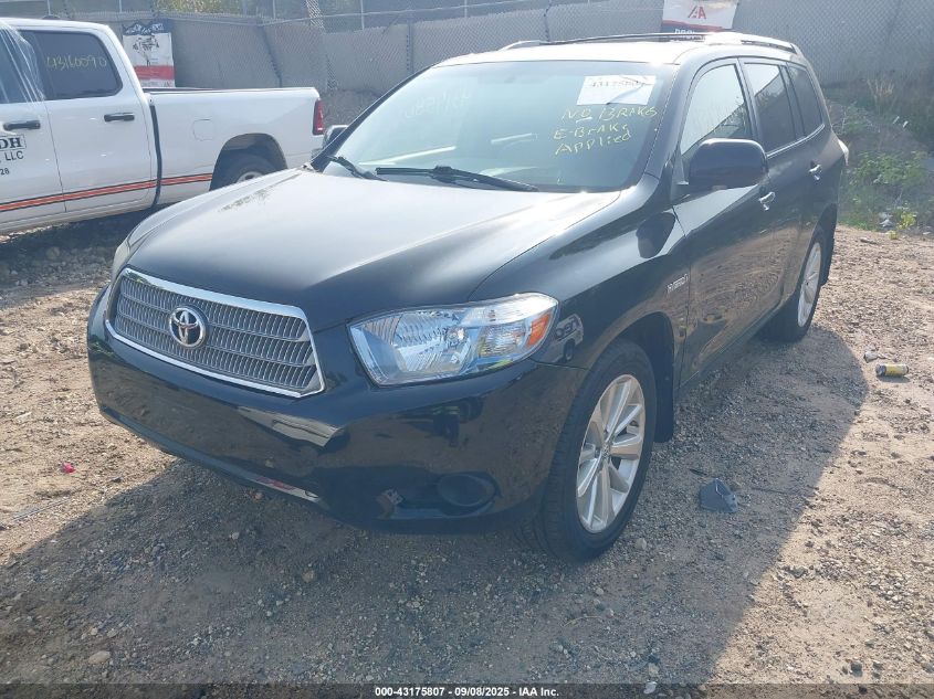 2008 Toyota Highlander Hybrid VIN: JTEEW41A682001281 Lot: 43175807