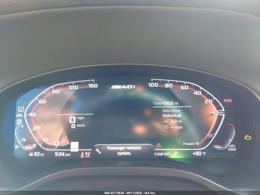 2023 BMW X3 M40I VIN: 5UX83DP09P9P79393 Lot: 43175839