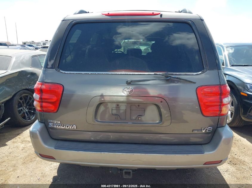 2004 Toyota Sequoia Sr5 V8 VIN: 5TDZT34A14S217837 Lot: 43175961