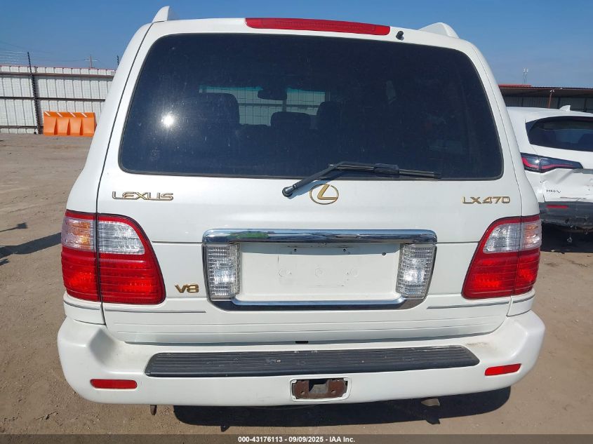 2005 Lexus Lx 470 VIN: JTJHT00W353552643 Lot: 43176113