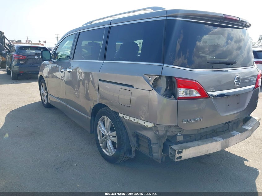 Vin: jn8ae2kp9b9012078, lot: 43670901, nissan quest sl 20113