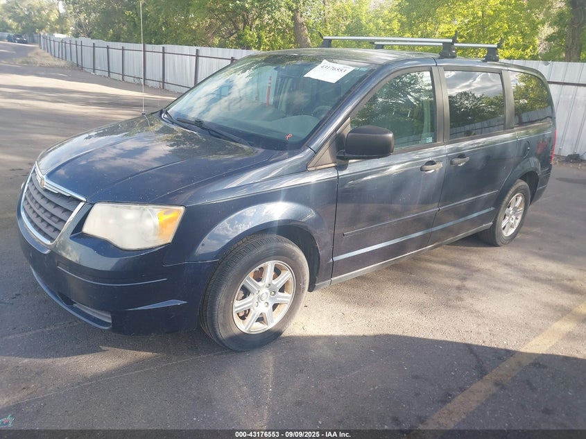 2008 Chrysler Town & Country Lx blue van flexible 2A8HR44H98R604172 photo #3
