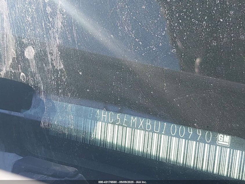 2011 Buick Lucerne Cxl VIN: 1G4HC5EMXBU100990 Lot: 43176580