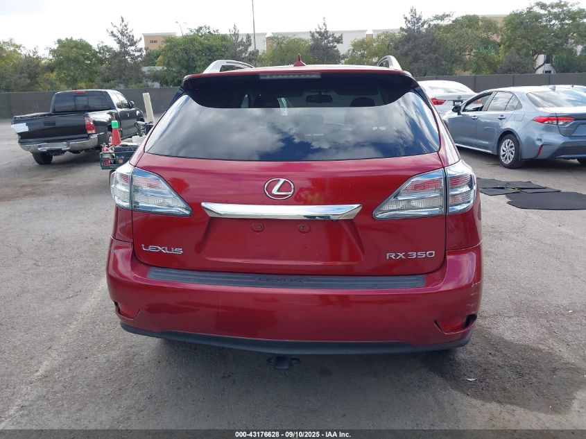 2010 Lexus Rx 350 VIN: JTJBK1BA6A2413512 Lot: 43176628