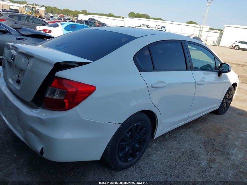 2012 Honda Civic Lx VIN: 2HGFB2F54CH323570 Lot: 43176815