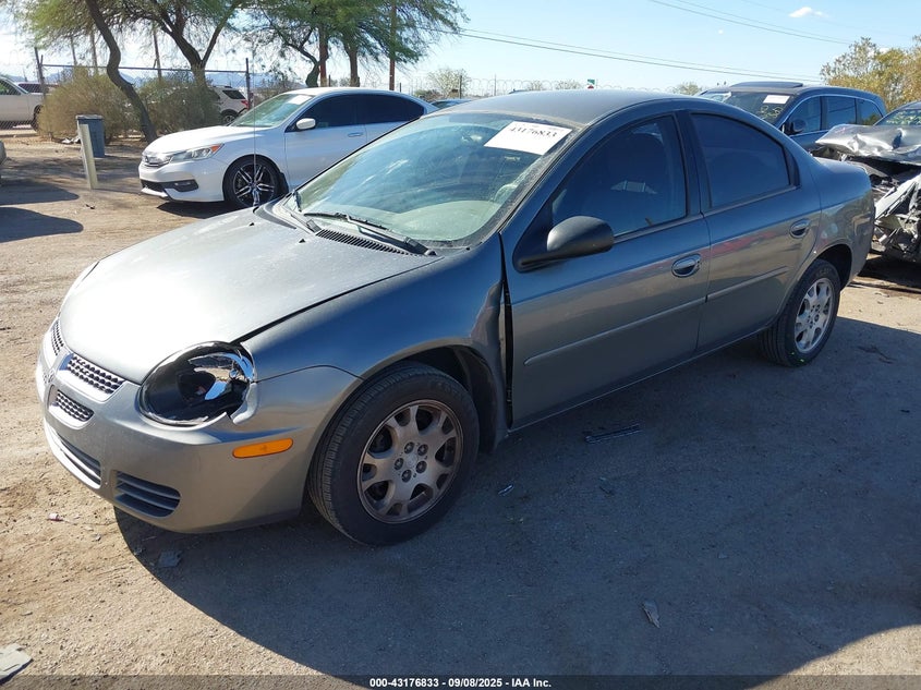 2005 Dodge Neon Sxt grey sedan gasoline 1B3ES56C55D252584 photo #3