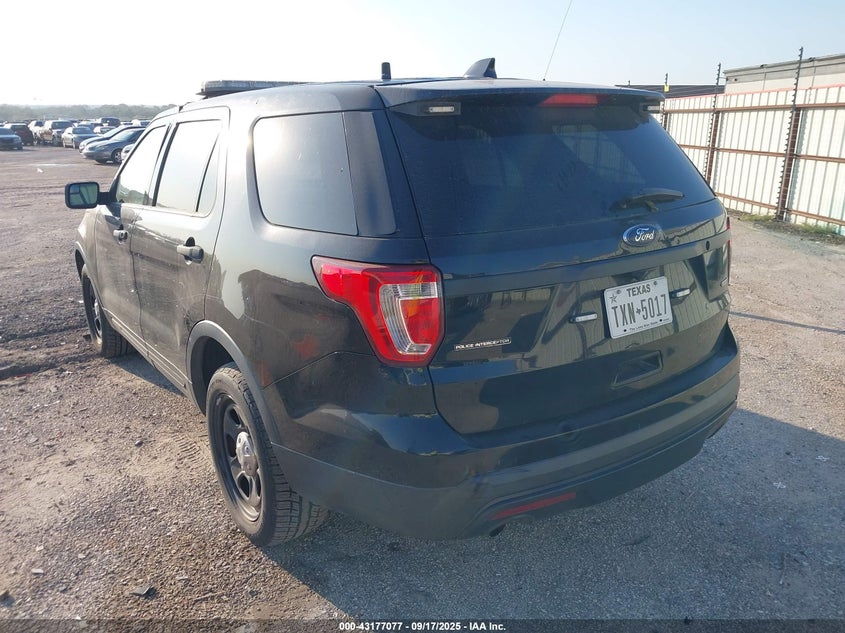 Vin: 1fm5k8ar9hga71207, lot: 43671493, ford police interceptor 20173