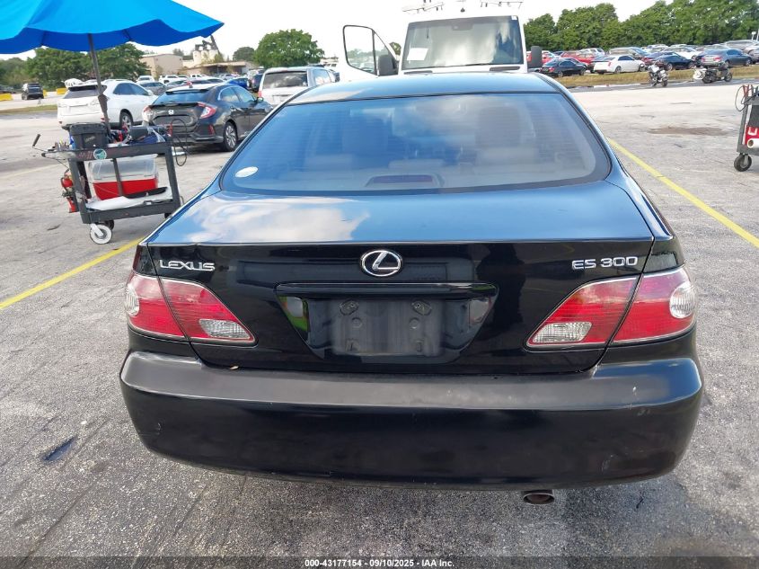 2003 Lexus Es 300 VIN: JTHBF30G030129560 Lot: 43177154