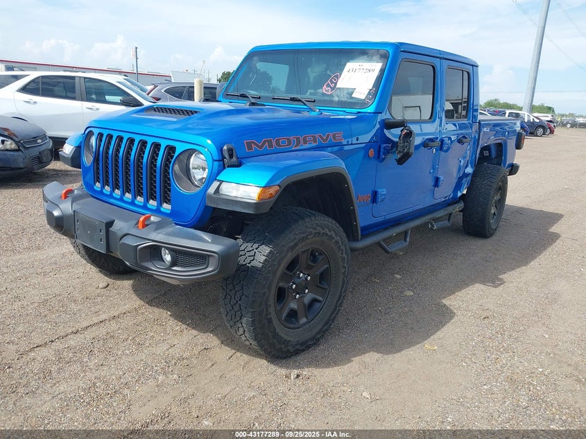 Vin: 1c6jjteg7ml592436, lot: 43671705, jeep gladiator mojave 4x4 20212