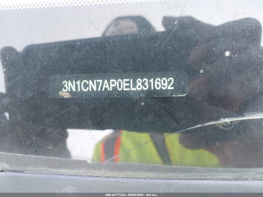 2014 NISSAN VERSA 1.6 SV - 3N1CN7AP0EL831692