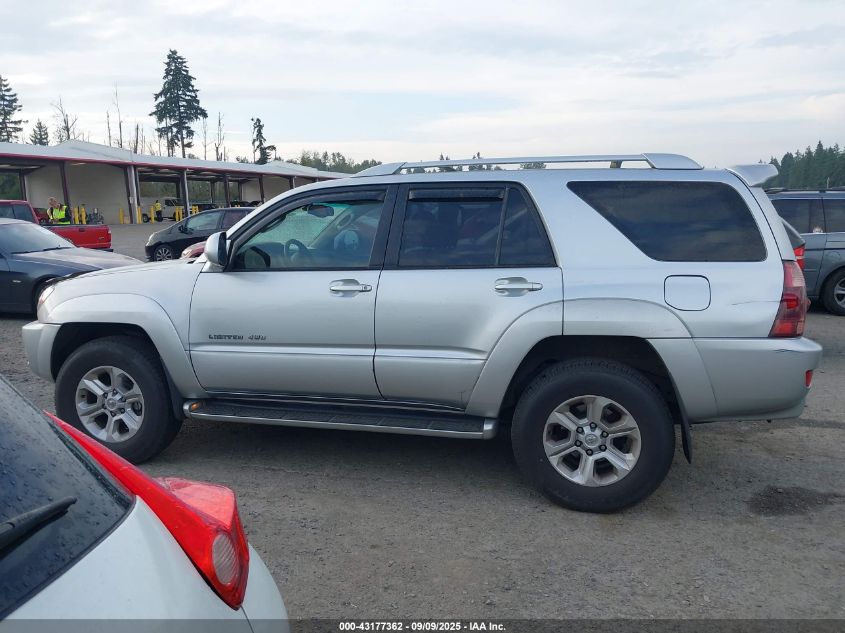 2004 Toyota 4Runner Limited V6 VIN: JTEBU17R040054603 Lot: 43177362