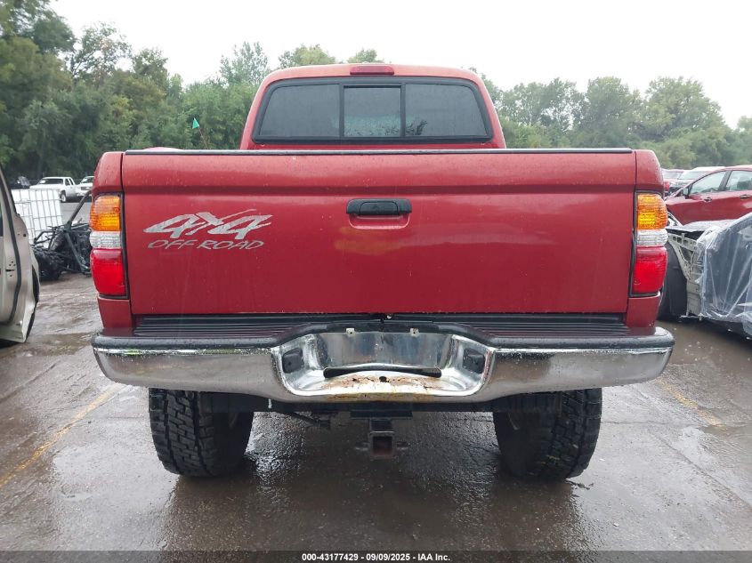 2001 Toyota Tacoma Base V6 VIN: 5TEHN72N61Z813799 Lot: 43177429