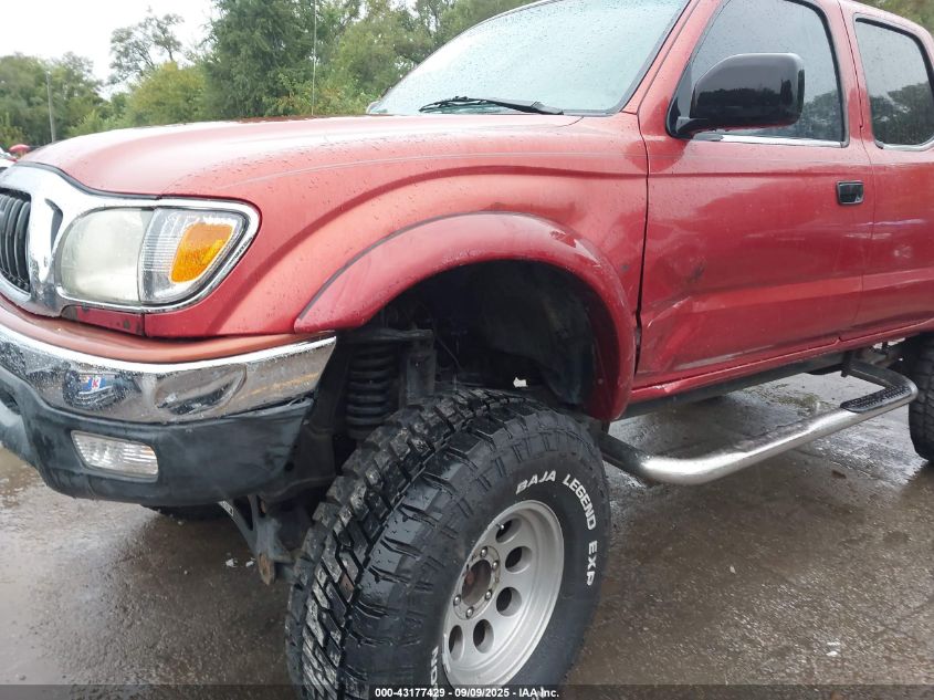 2001 Toyota Tacoma Base V6 VIN: 5TEHN72N61Z813799 Lot: 43177429