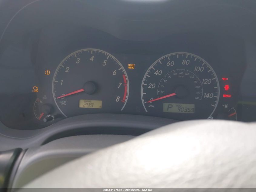 2009 Toyota Corolla Le VIN: JTDBL40E499043252 Lot: 43177572