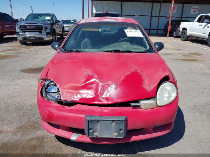 2001 Dodge Neon Se VIN: 1B3ES46C21D274692 Lot: 43177703