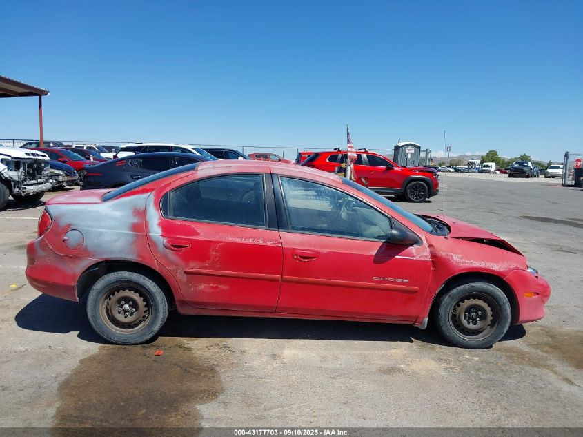 2001 Dodge Neon Se VIN: 1B3ES46C21D274692 Lot: 43177703