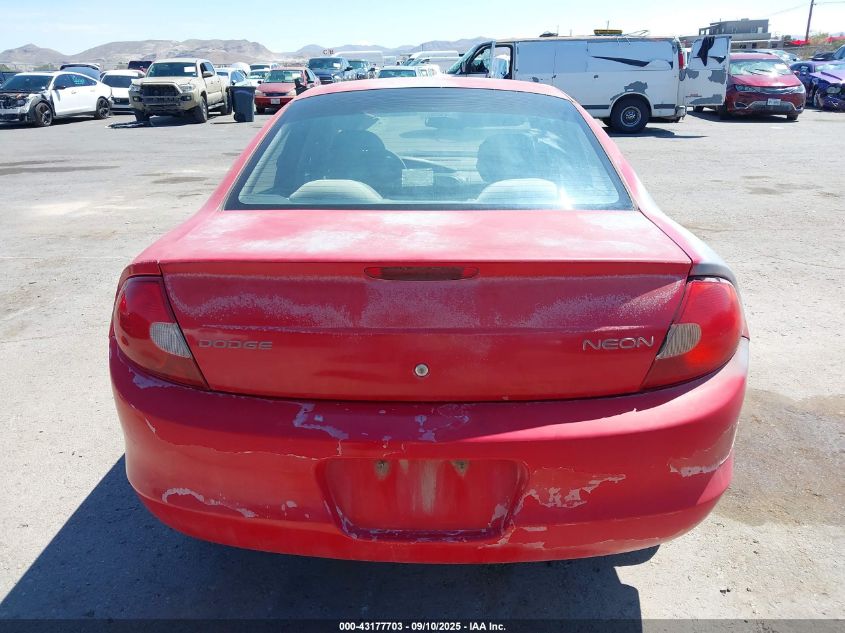 2001 Dodge Neon Se VIN: 1B3ES46C21D274692 Lot: 43177703