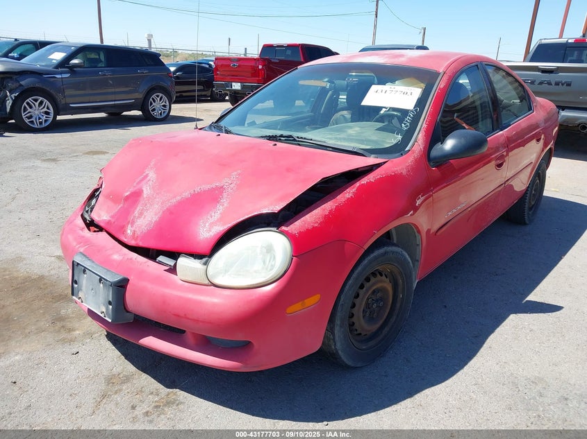 1B3ES46C21D274692 2001 DODGE NEON photo no. 2