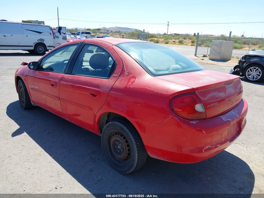 1B3ES46C21D274692 2001 DODGE NEON photo no. 3