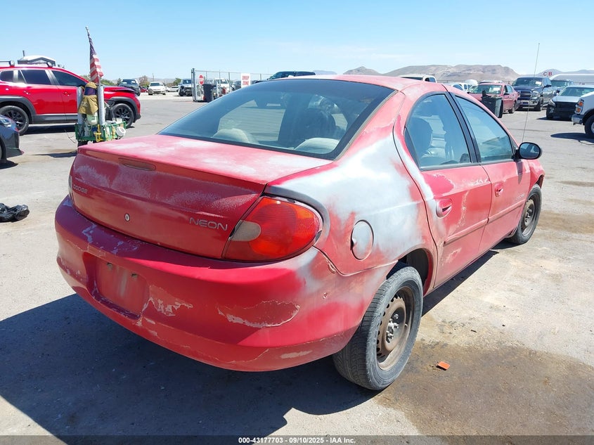 1B3ES46C21D274692 2001 DODGE NEON photo no. 4