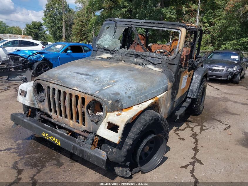 1997 Jeep Wrangler Se VIN: 1J4FY29P6VP488815 Lot: 43177805