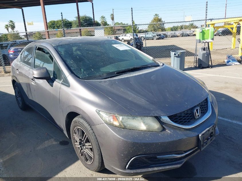 2013 Honda Civic Lx VIN: 19XFB2F52DE247312 Lot: 43178006