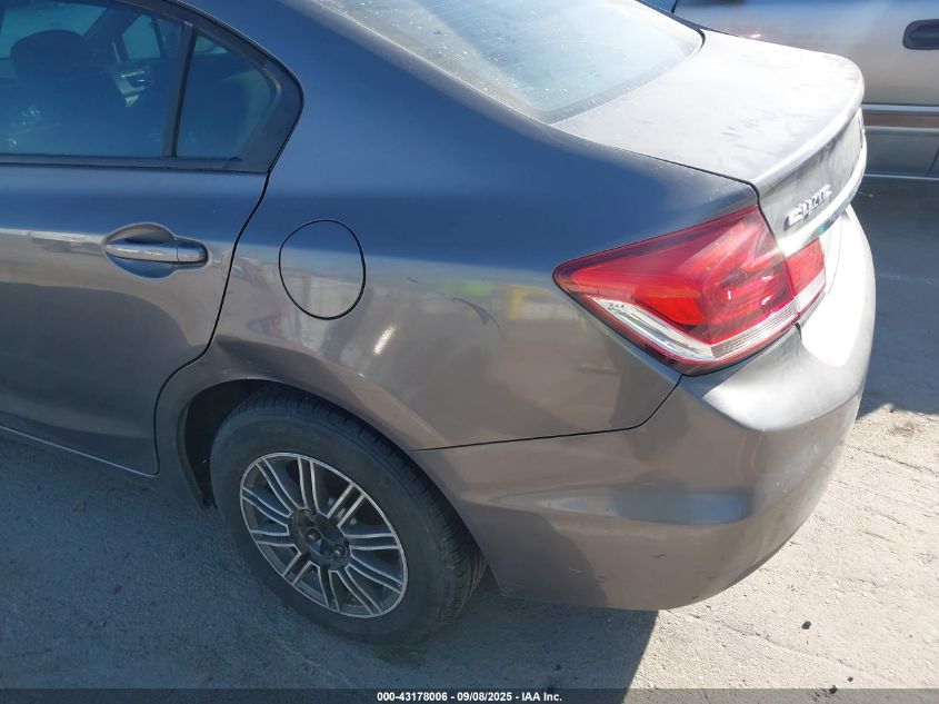 2013 Honda Civic Lx VIN: 19XFB2F52DE247312 Lot: 43178006