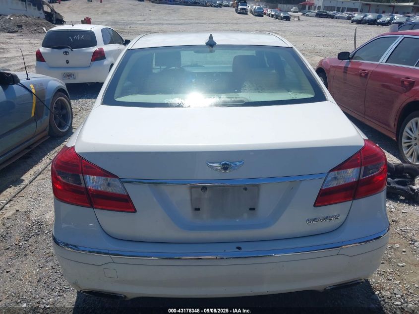 2013 Hyundai Genesis 3.8 VIN: KMHGC4DD6DU220912 Lot: 43178348