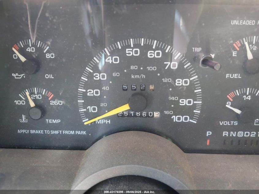 1995 GMC Safari Xt VIN: 1GKDM19W4SB505988 Lot: 43178395