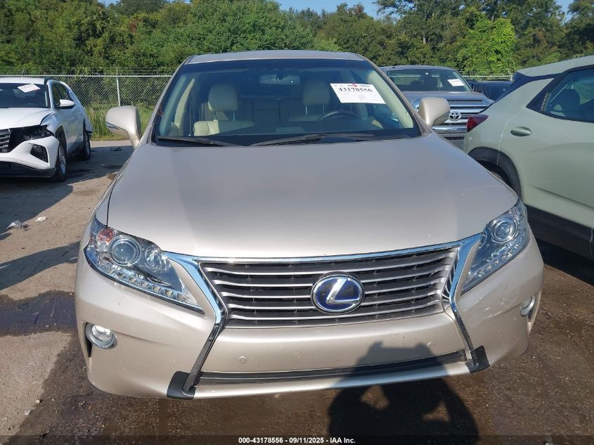 2013 Lexus Rx 450H VIN: JTJZB1BA6D2409754 Lot: 43178556
