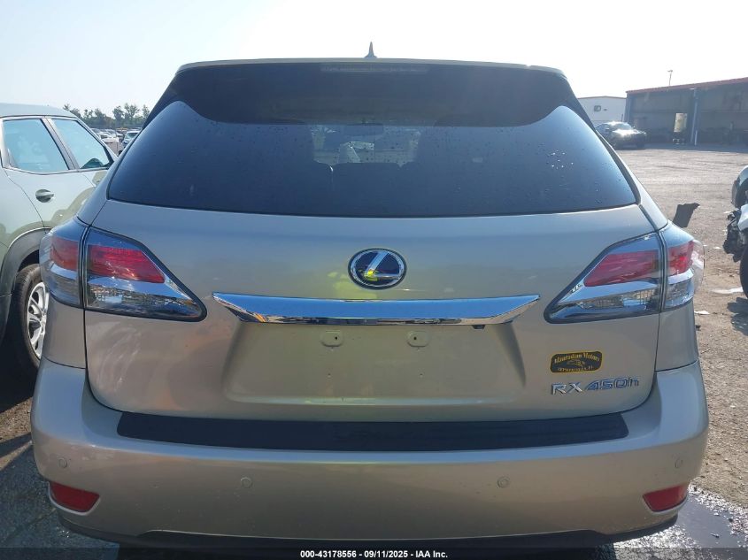 2013 Lexus Rx 450H VIN: JTJZB1BA6D2409754 Lot: 43178556