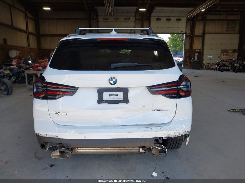 2022 BMW X3 xDrive30I VIN: WBX57DP06NN175610 Lot: 43178718