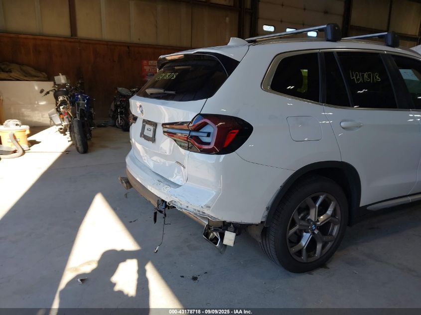 2022 BMW X3 xDrive30I VIN: WBX57DP06NN175610 Lot: 43178718
