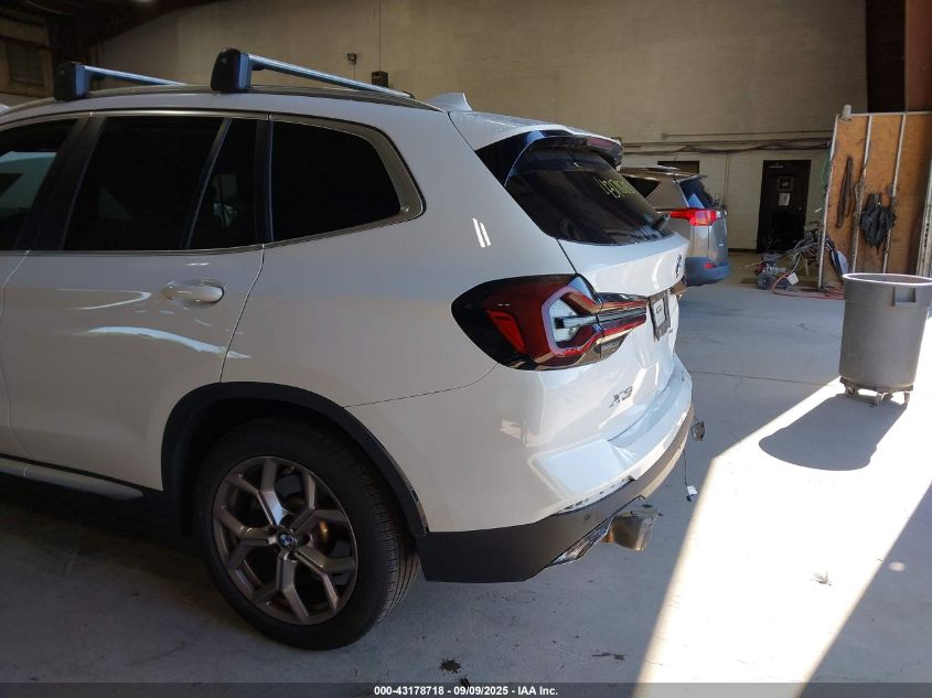 2022 BMW X3 xDrive30I VIN: WBX57DP06NN175610 Lot: 43178718