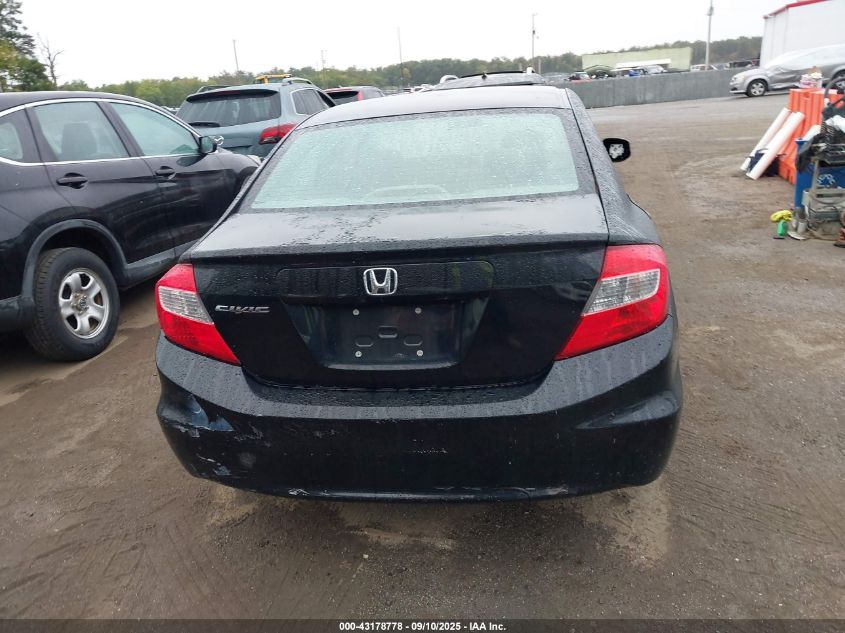 2012 Honda Civic Lx VIN: 2HGFB2F5XCH590048 Lot: 43178778