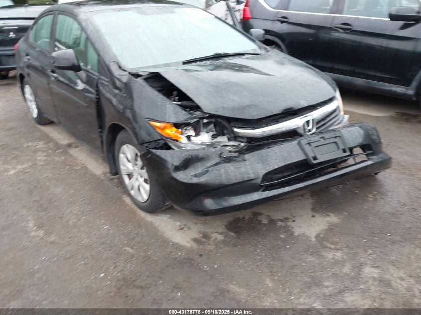 2012 Honda Civic Lx VIN: 2HGFB2F5XCH590048 Lot: 43178778