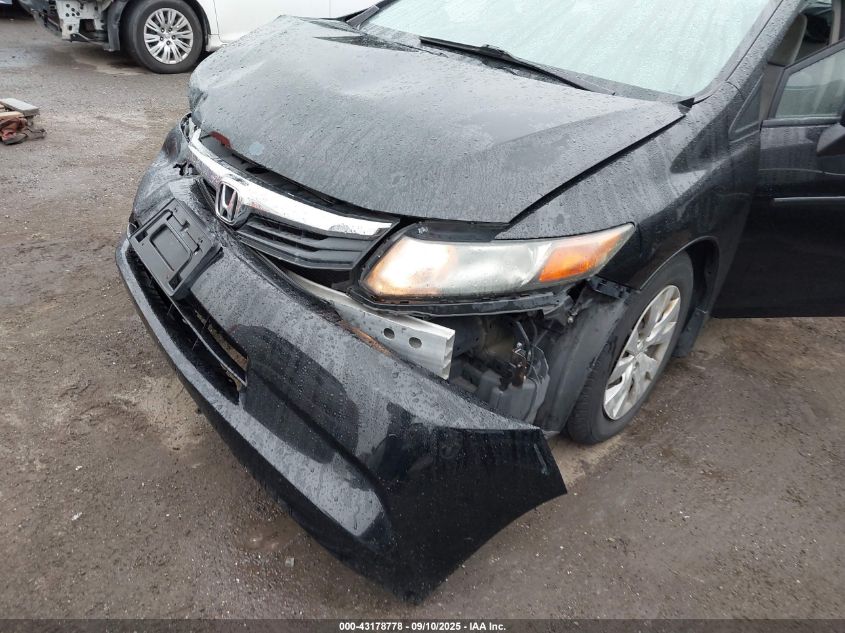 2012 Honda Civic Lx VIN: 2HGFB2F5XCH590048 Lot: 43178778