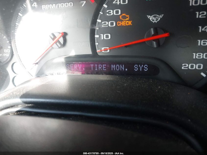 1998 Chevrolet Corvette VIN: 1G1YY22G7W5123221 Lot: 43178789