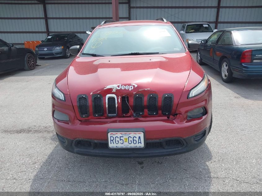 2016 Jeep Cherokee Sport VIN: 1C4PJLAB6GW362807 Lot: 43178797