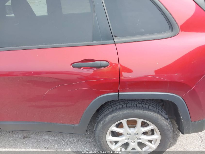 2016 Jeep Cherokee Sport VIN: 1C4PJLAB6GW362807 Lot: 43178797