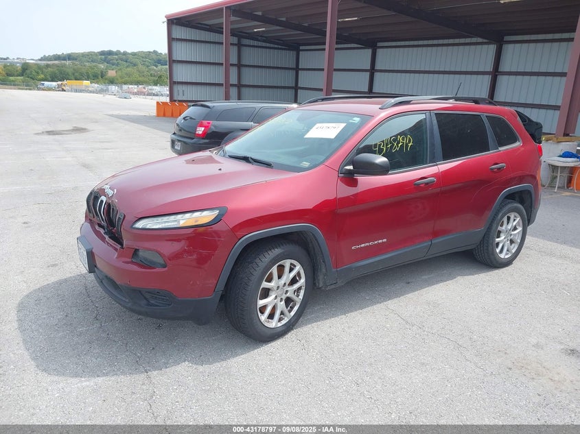 Vin: 1c4pjlab6gw362807, lot: 43673213, jeep cherokee sport 20162
