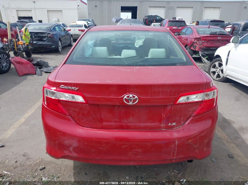 2012 Toyota Camry Le VIN: 4T4BF1FK3CR201668 Lot: 43178820