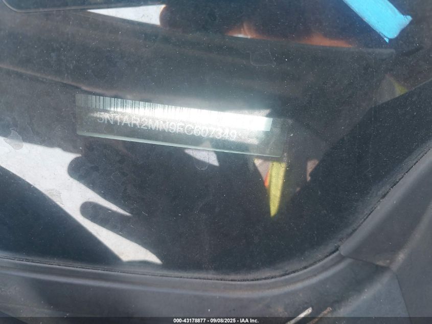 2015 Nissan Pathfinder Platinum VIN: 5N1AR2MN9FC607349 Lot: 43178877